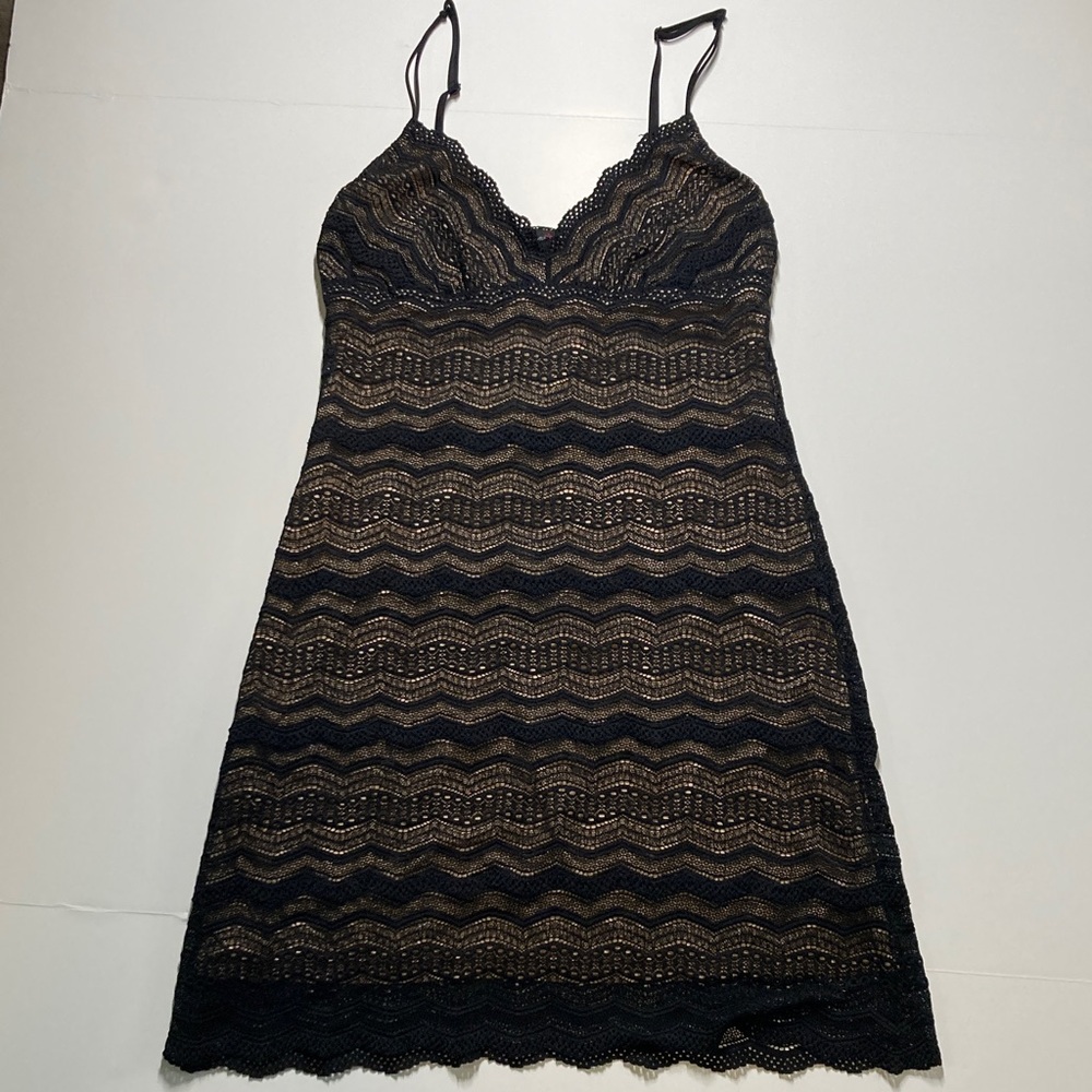 Cosabella Lace Illusion Slip Dress y2k Coquette Bodycon Glam Made in Italy sz M